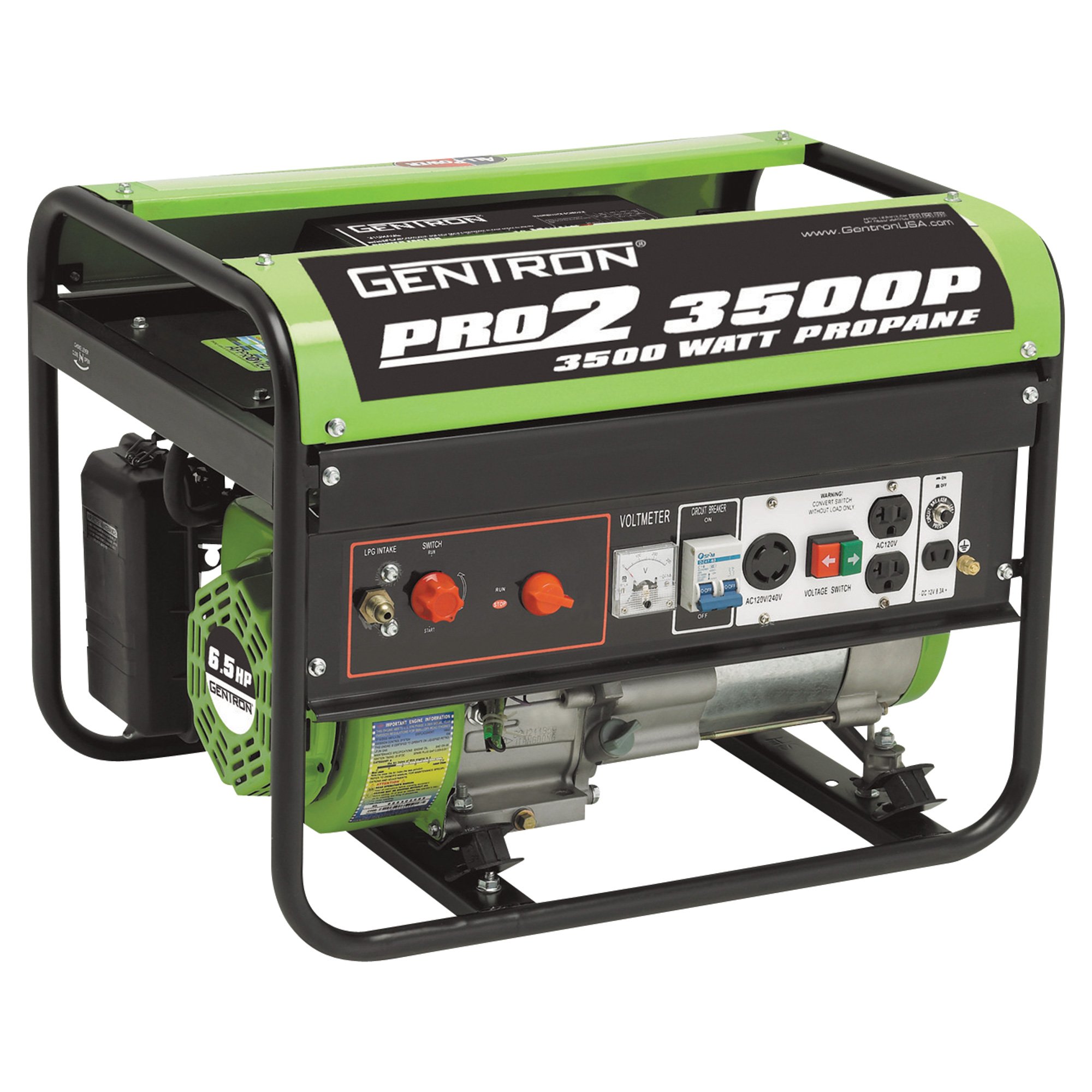 All Power America Portable Propane Generator — 3500 Watt Surge Watts, 2800 Rated Watts, CARB-Compliant, Model# GG3500P